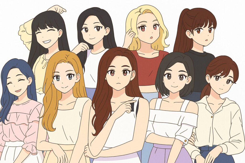 はじめに｜TWICEはビジュアルも魅力の9人組ガールズグループ